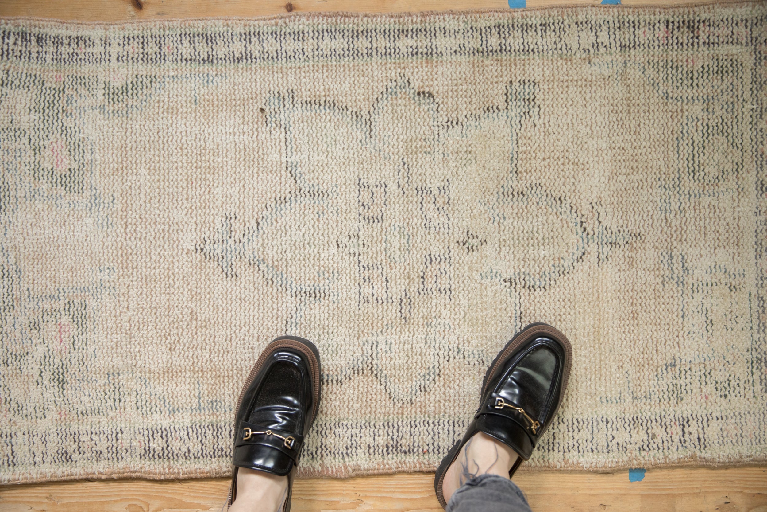 Vintage Distressed Oushak Rug Runner // ONH Item: 11761, Image 1