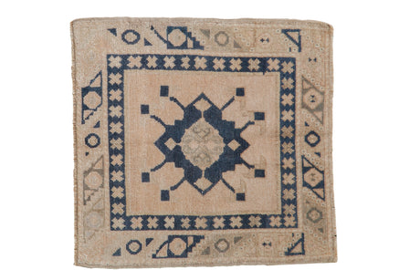 Vintage Distressed Oushak Square Rug Mat // ONH Item: 11762