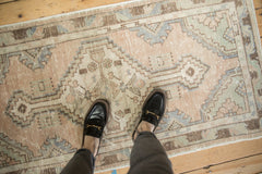 Vintage Distressed Oushak Rug Runner // ONH Item: 11763, Image 1