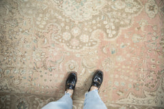 9.5x12.5 Vintage Distressed Tabriz Carpet