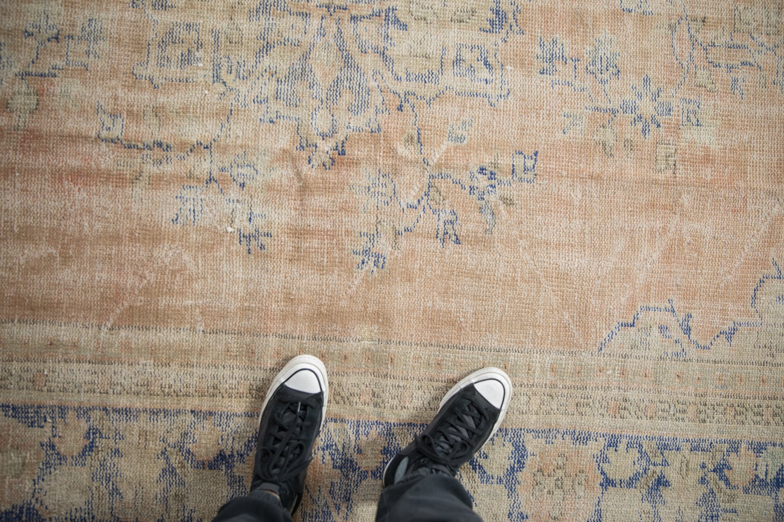 Vintage Distressed Oushak Carpet // ONH Item: 11767, Image 1