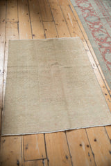 Reverse side of a vintage Turkish Melas rug showing its tight hand-knotted construction.