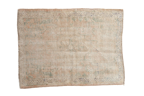 Vintage Distressed Oushak Square Rug // ONH Item: 11772