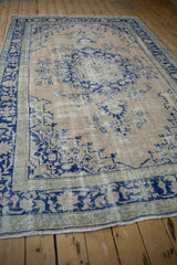 6.5x9.5 Vintage Distressed Oushak Carpet