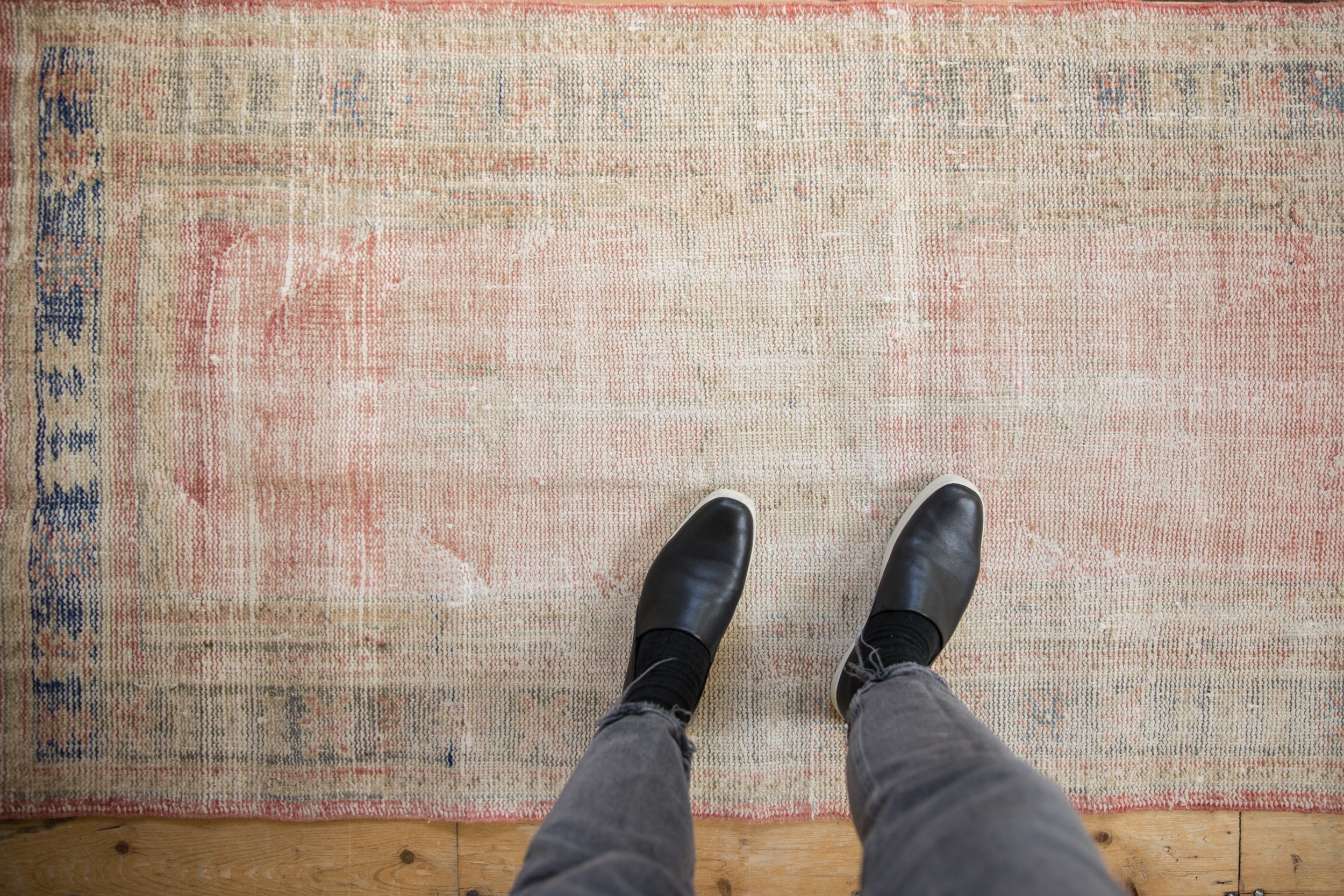 Vintage Distressed Oushak Rug // ONH Item: 11789, Image 1