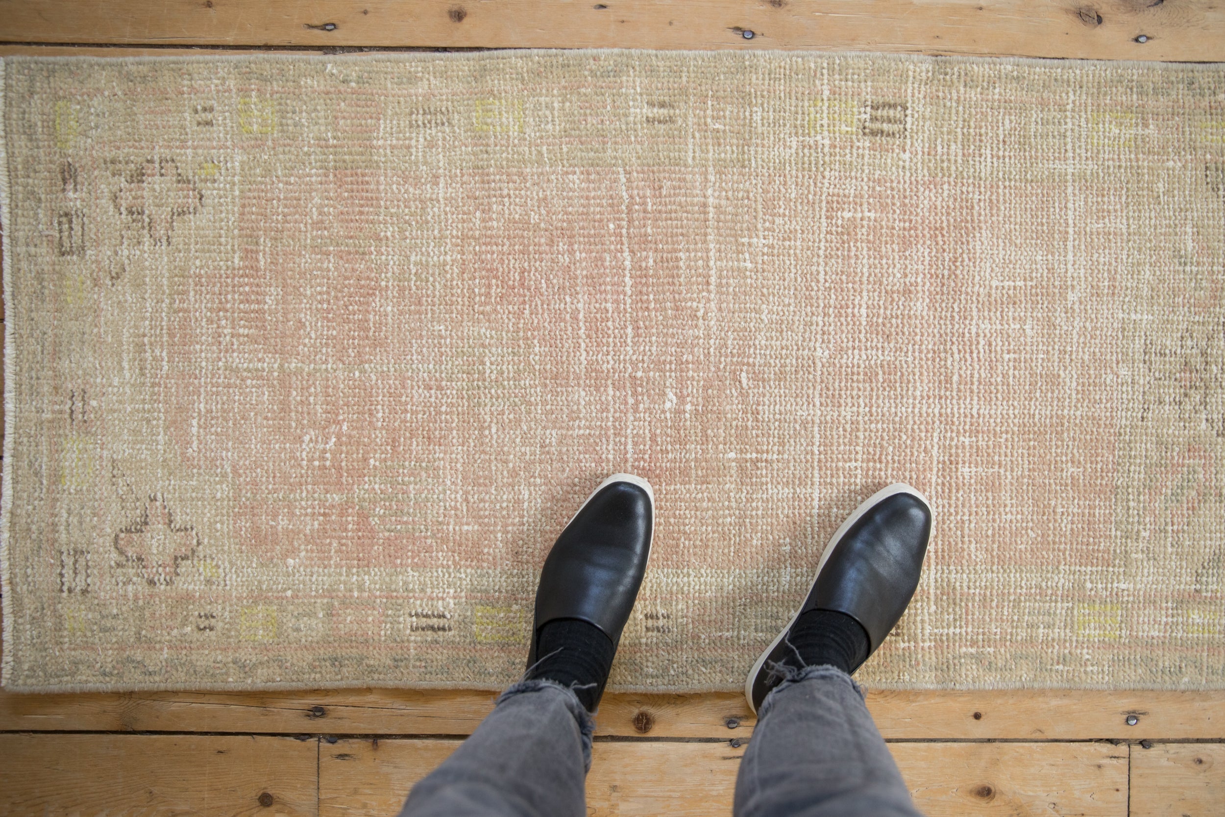 Vintage Distressed Oushak Rug Runner // ONH Item: 11792, Image 1