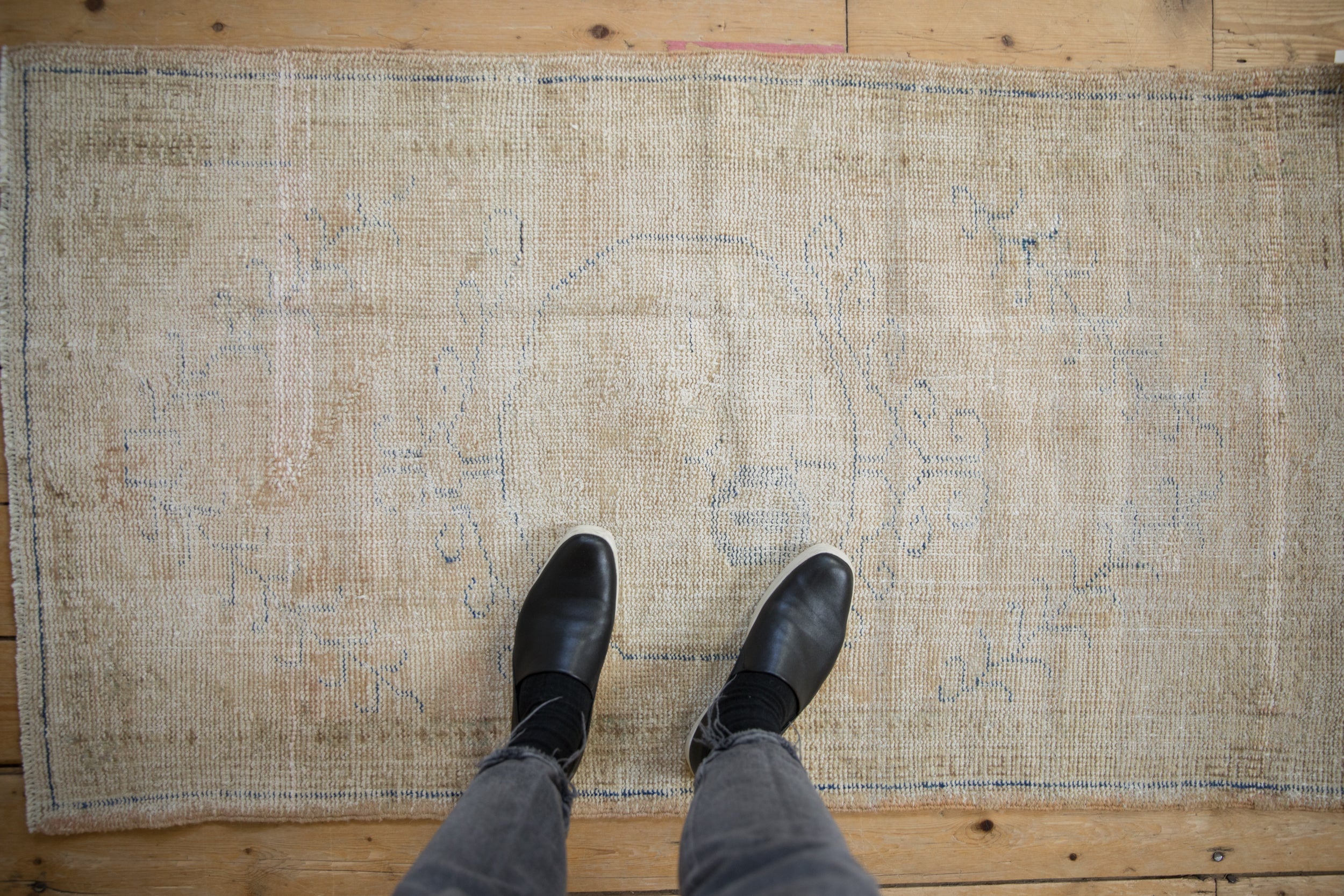 Vintage Distressed Oushak Rug Runner // ONH Item: 11793, Image 1
