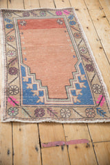 2x4 Vintage Distressed Oushak Rug Runner