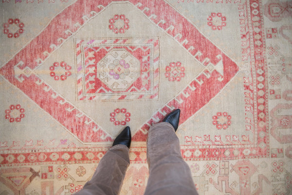 5.5x8 Vintage Distressed Oushak Carpet // ONH Item 11802 Image 1