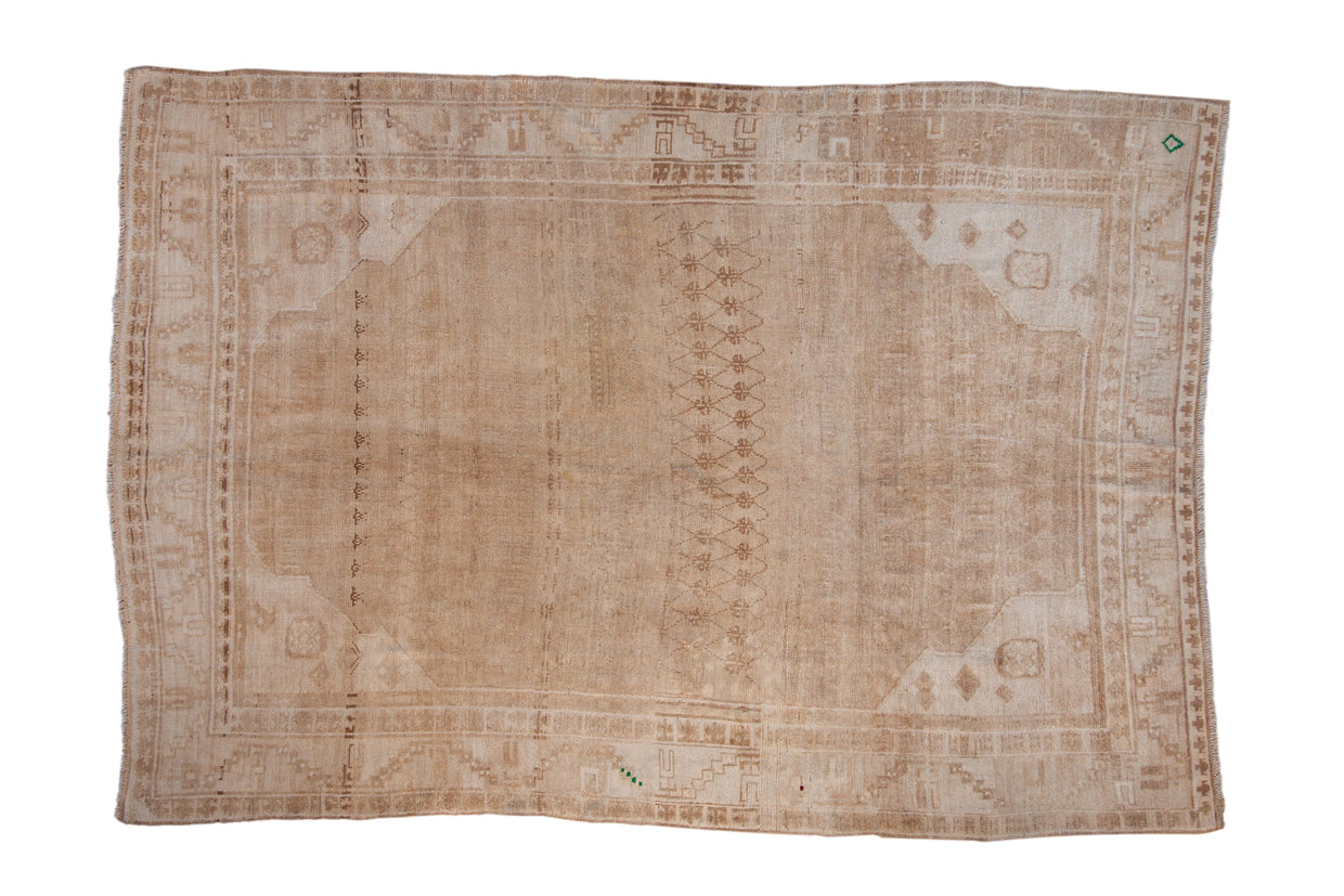 6x9 Vintage Distressed Oushak Carpet // ONH Item 11803