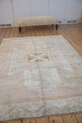 6x8.5 Vintage Distressed Oushak Carpet // ONH Item 11811 Image 5