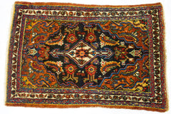 2x3 Colorful Persian Bijar // ONH Item 1182