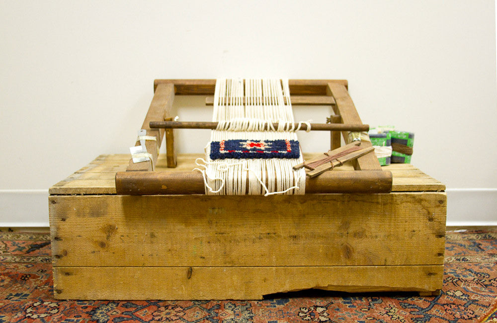 Table Loom Rug Vintage Table Top Oriental Rug Loom – Item #1183