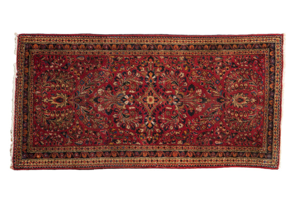 2x4 Vintage German Sarouk Rug Runner // ONH Item 11837