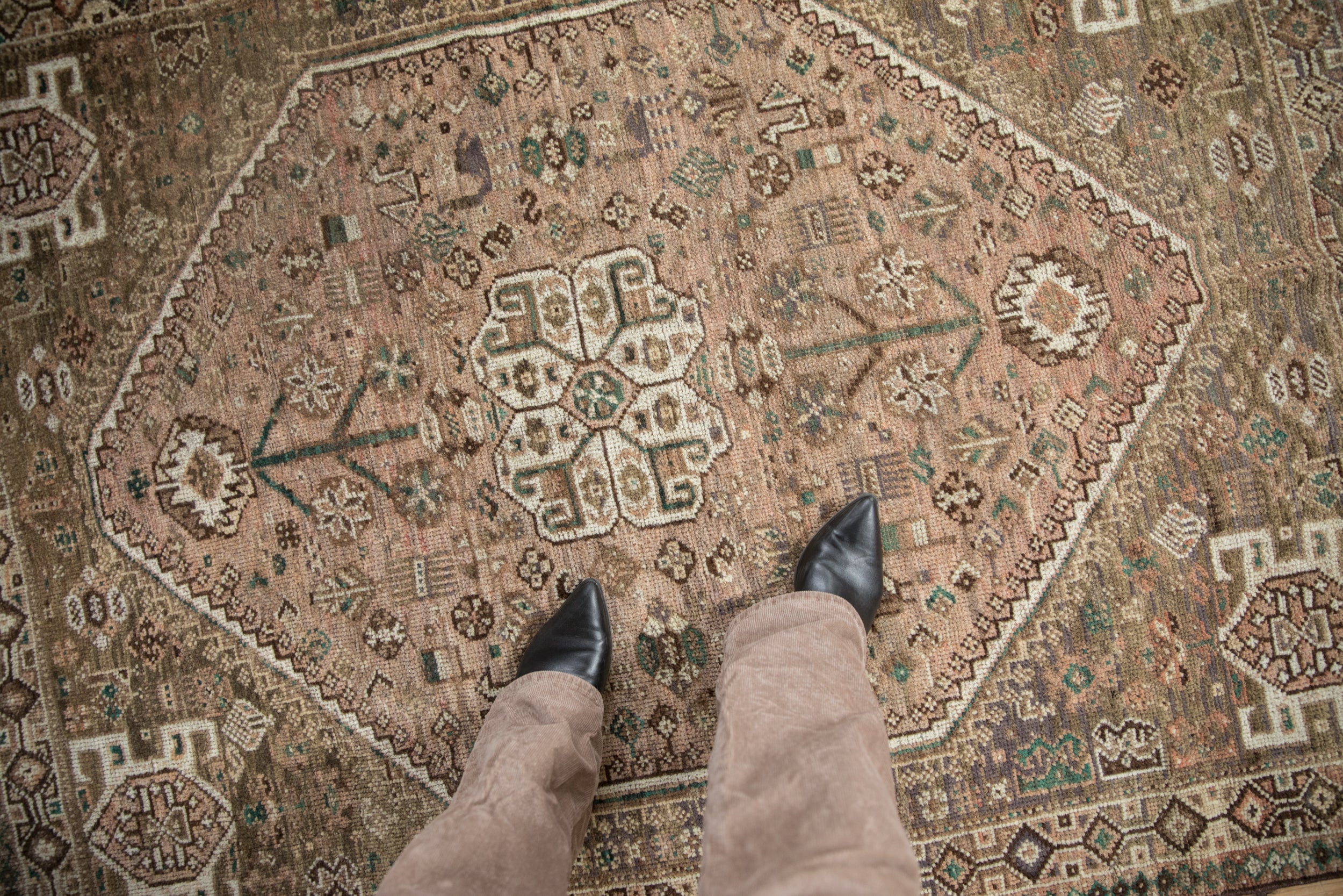 4.5x5.5 Vintage Qashqai Square Rug // ONH Item 11844 Image 1