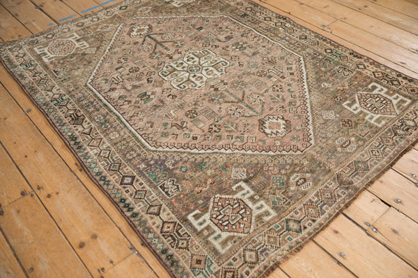 4.5x5.5 Vintage Qashqai Square Rug // ONH Item 11844 Image 4