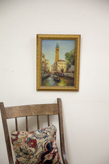 Painting of Bridge and Gondola Italy // ONH Item 1192 Image 3