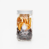 Camp Craft Cocktail Sangria kit jar with dried orange slices and dark cherries.