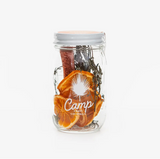Camp Craft Cocktail Aromatic Citrus infusion kit with dried orange, rosemary, sugar.