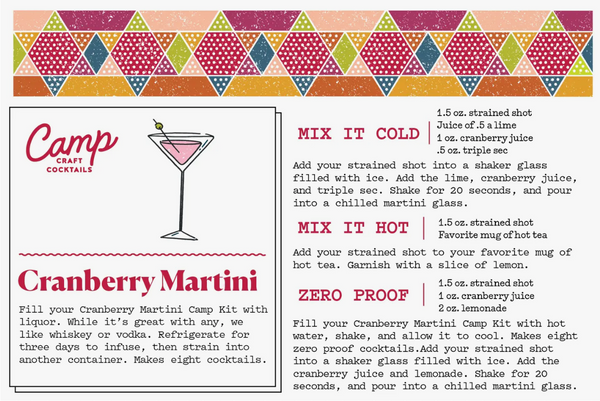 Camp Craft Cocktail Cranberry Martini Mix // ONH Item 11922 Image 2