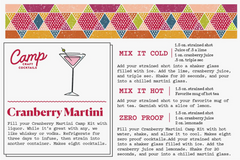 Camp Craft Cocktail Cranberry Martini Mix // ONH Item 11922 Image 2