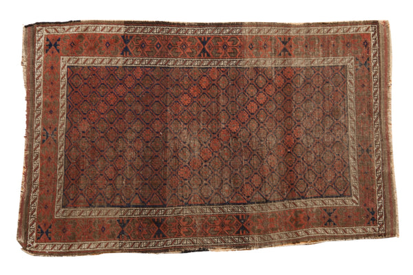 3x5 Antique Belouch Rug // ONH Item 11936