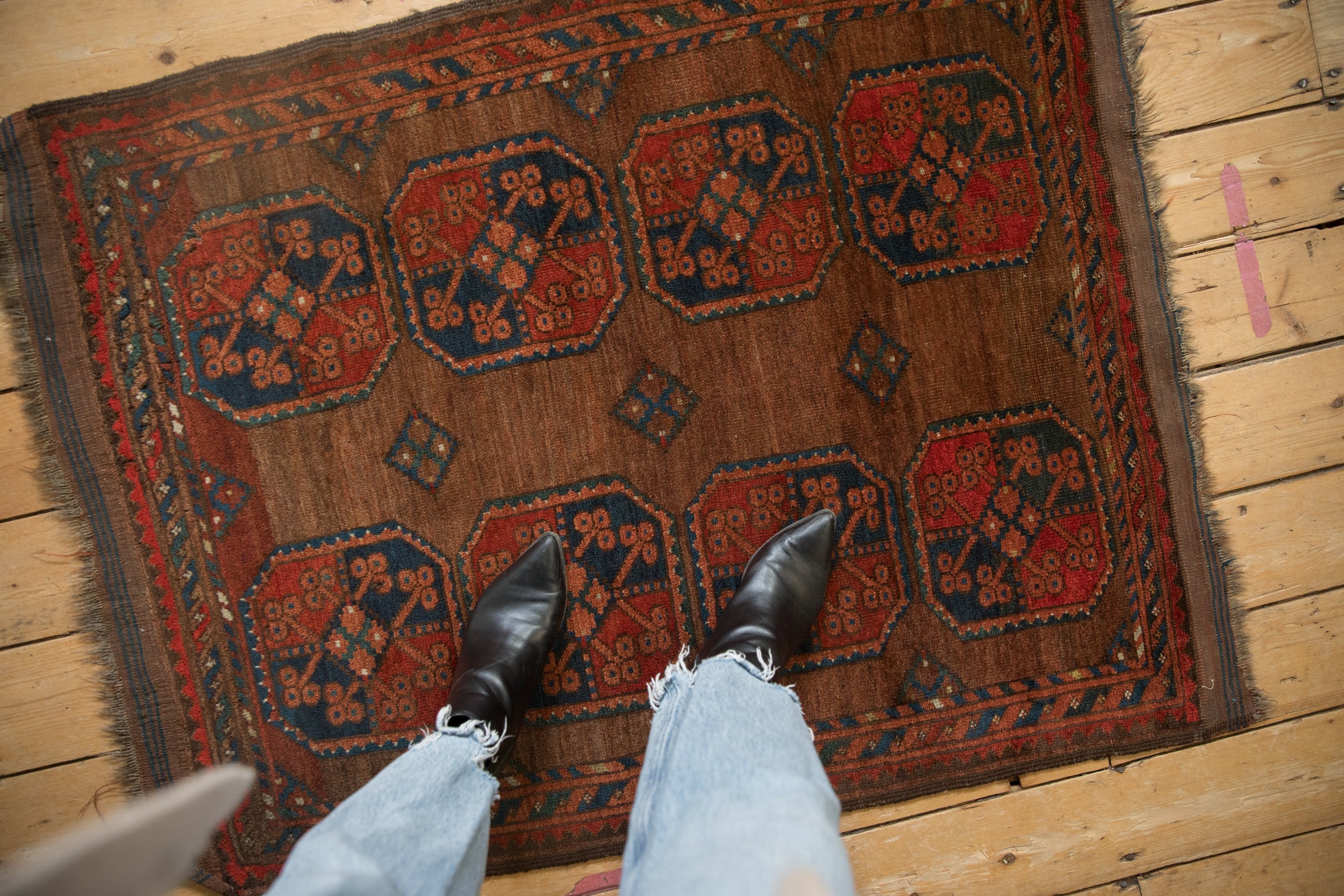 3x4 Vintage Beshir Square Rug // ONH Item 11937 Image 1