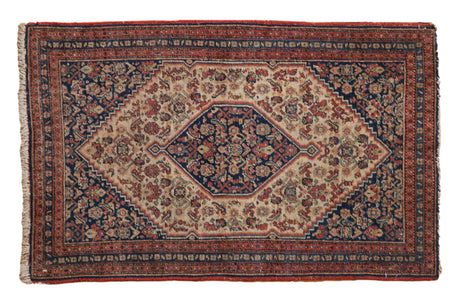 2x3 Antique Fine Senneh Rug Mat // ONH Item 11940