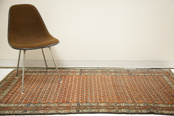 3x6 Rusty Red Vintage Area Rug // ONH Item 1195