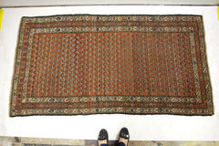 3x6 Rusty Red Vintage Area Rug // ONH Item 1195 Image 6