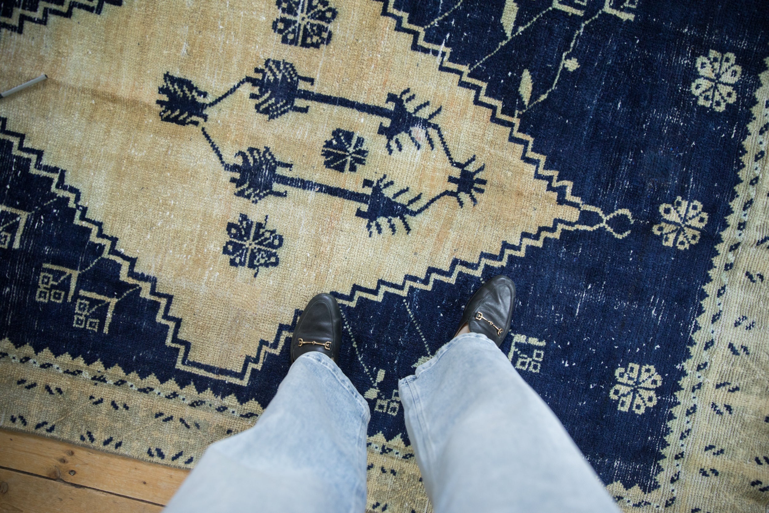 4.5x7.5 Vintage Distressed Oushak Rug // ONH Item 11978 Image 1