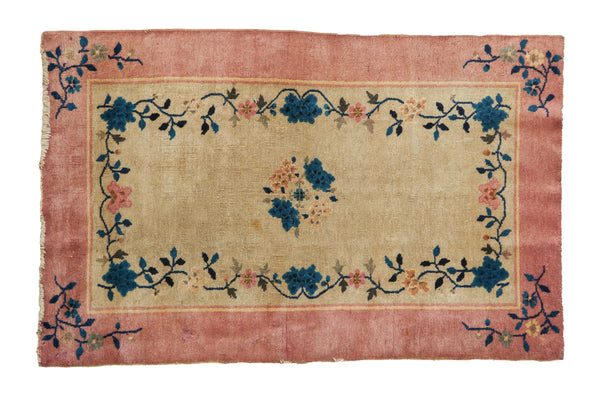 3x5 Vintage Nichols Art Deco Rug // ONH Item 11979