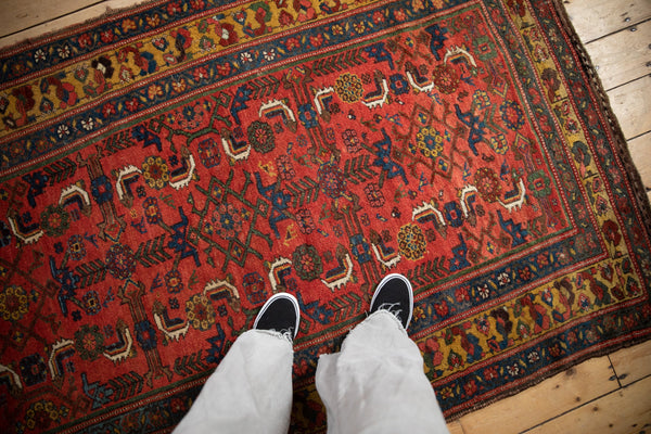 4x7.5 Antique Kurdish Bijar Rug // ONH Item 11998 Image 1