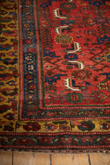 Excellent contrast and geometric contour of a Kurdish Bijar rug's jewel-toned Herati pattern.