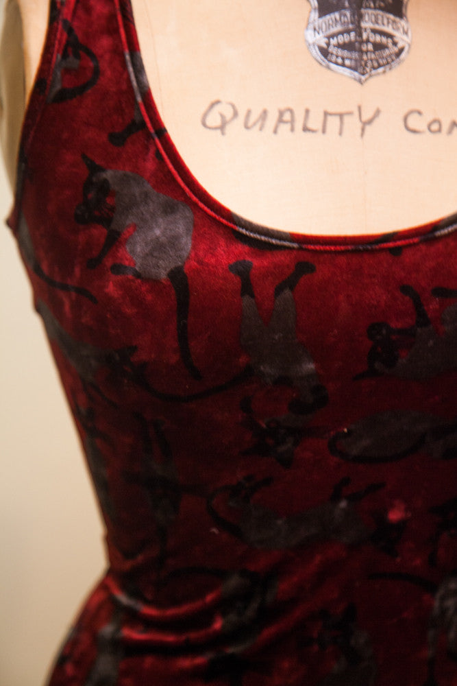 Vintage Betsey Johnson Blue Velvet Dress // Size S - M - 6 Item #PROB1660 Vintage Betsey Johnson Blue Velvet Dress // Size S - M - 6 Item #PROB1660