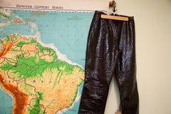 Vintage Michael Kors Crocodile Pants // Size 2 - 4 // Ladies Leather // ONH Item 1707 Image 4