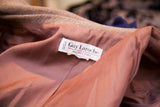 Vintage Guy Laroche Boutique Paris brand label in brown lined wool blazer.