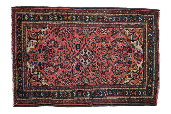 3x4 Vintage Hamadan Square Rug // ONH Item 12006