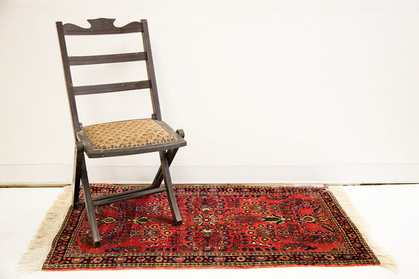 2x4 Red Vintage Rug // ONH Item 1201