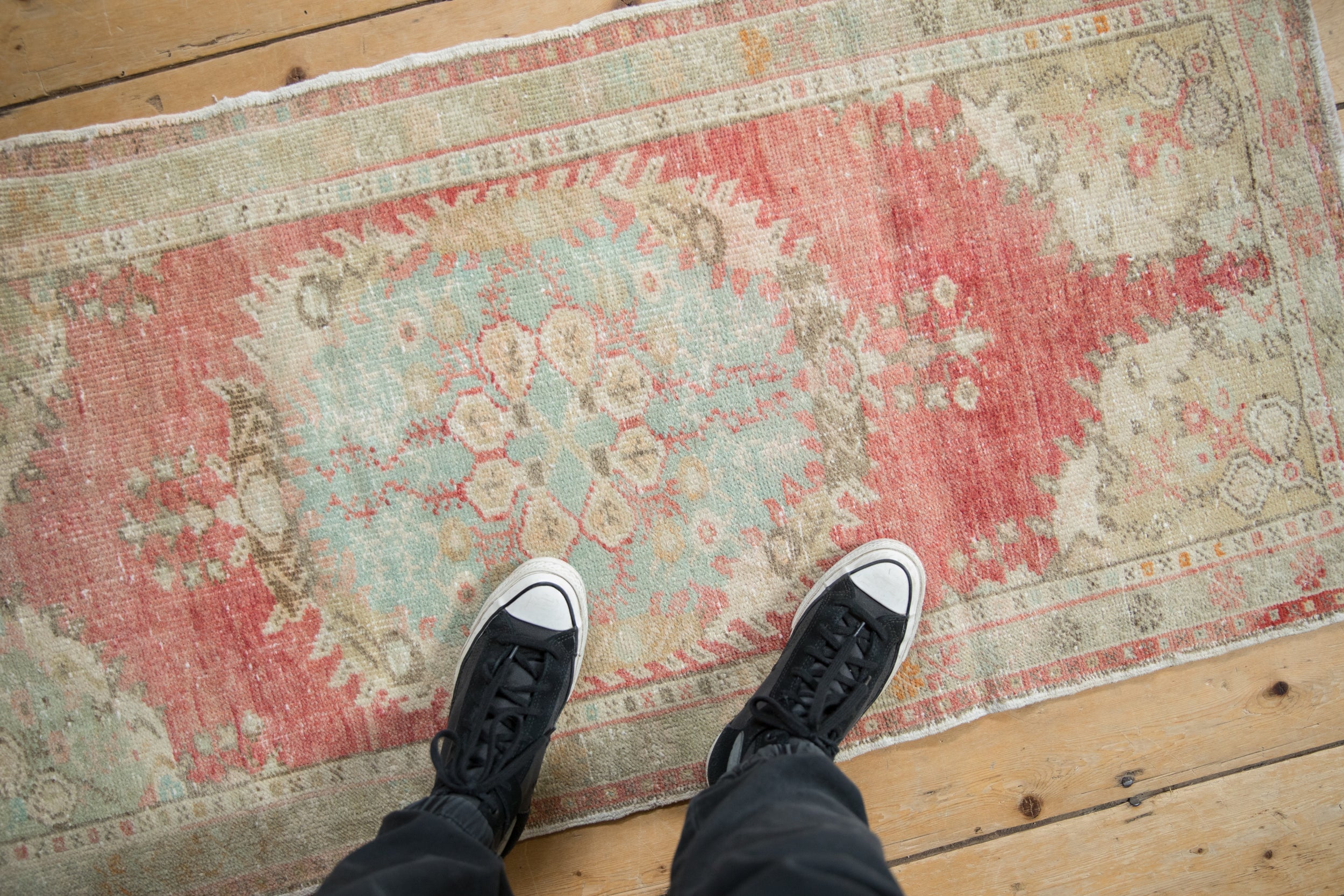 Vintage Distressed Oushak Rug // ONH Item: 12016, Image 1