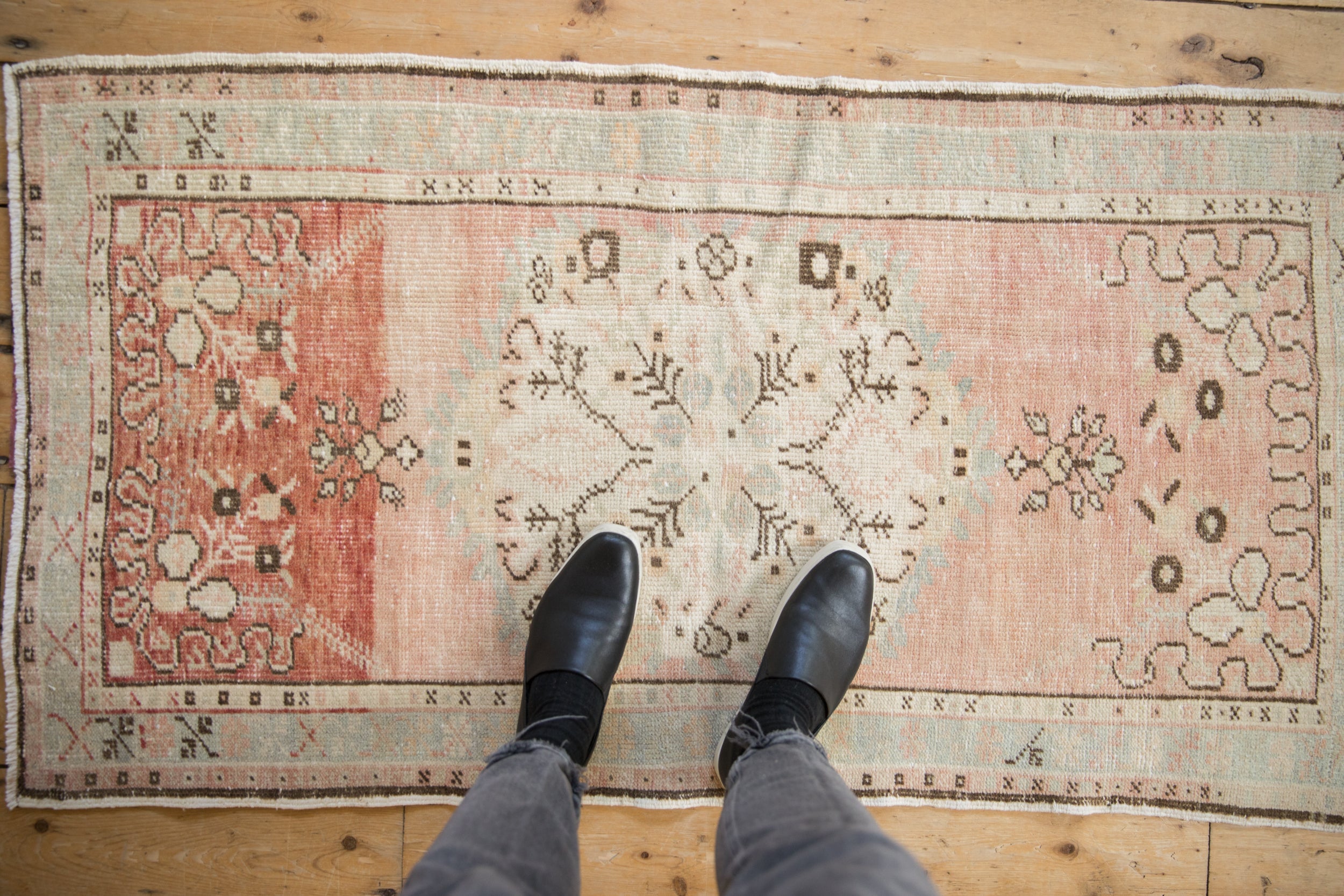 Vintage Distressed Oushak Rug // ONH Item: 12018, Image 1