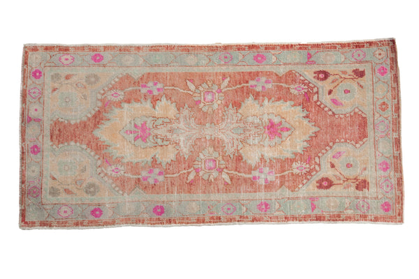 Vintage Distressed Oushak Rug Runner // ONH Item: 12024
