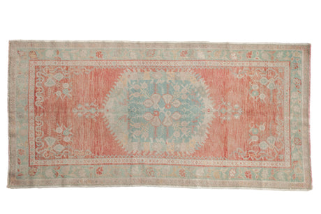 Vintage Distressed Oushak Rug Runner // ONH Item: 12033