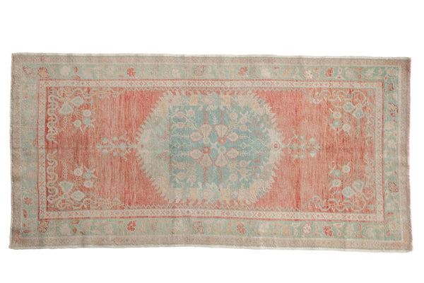Vintage Distressed Oushak Rug Runner // ONH Item: 12033