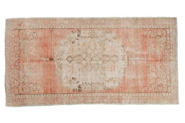 Vintage Distressed Oushak Rug Runner // ONH Item: 12034