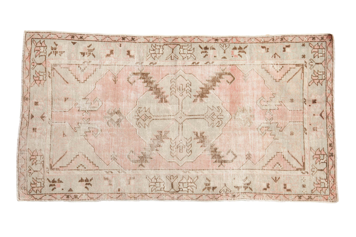 2.5x5 Vintage Distressed Oushak Rug Runner