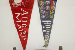Vintage Felt Flag Pair // ONH Item 1204 Image 1