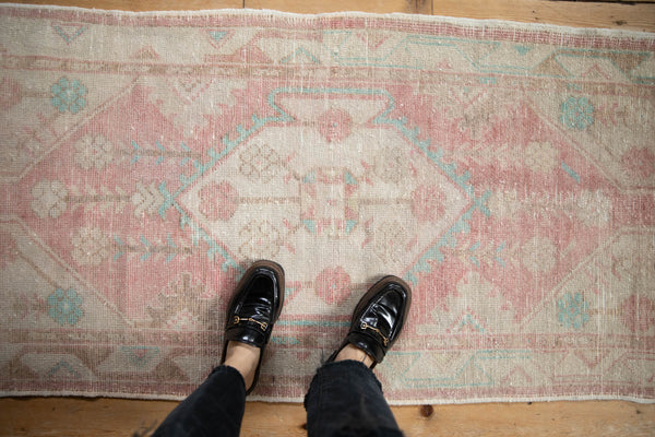 Vintage Distressed Oushak Rug Runner // ONH Item: 12043, Image 1
