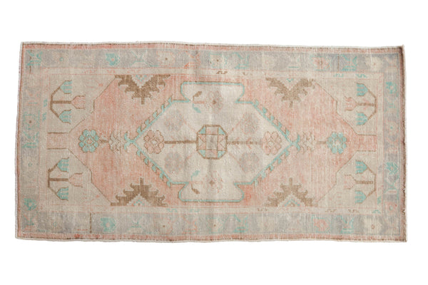 Vintage Distressed Oushak Rug Runner // ONH Item: 12051