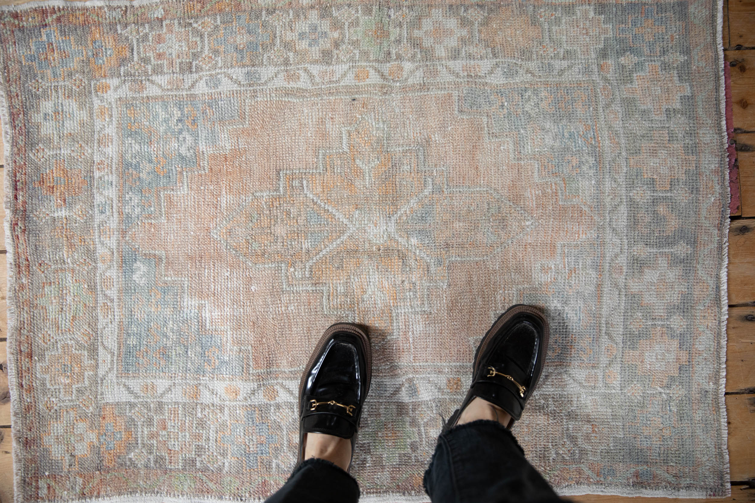 Vintage Distressed Oushak Rug // ONH Item: 12054, Image 1